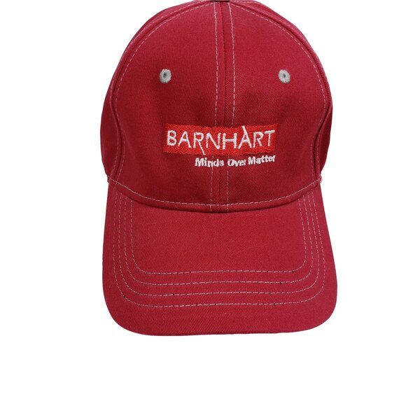 Men's Barnhart Hat Adjustable Workwear Red Canvas Mind Over Matter Adjustable - Picture 2 of 7